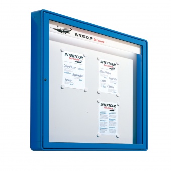 Info-Wandvitrine, 82 cm hoch, 62x13 cm (B/T), Rückwand Stahl weiß, Info-Wandvitrine, 82 cm hoch, 62x13 cm (B/T), Rückwand Stahl weiß,